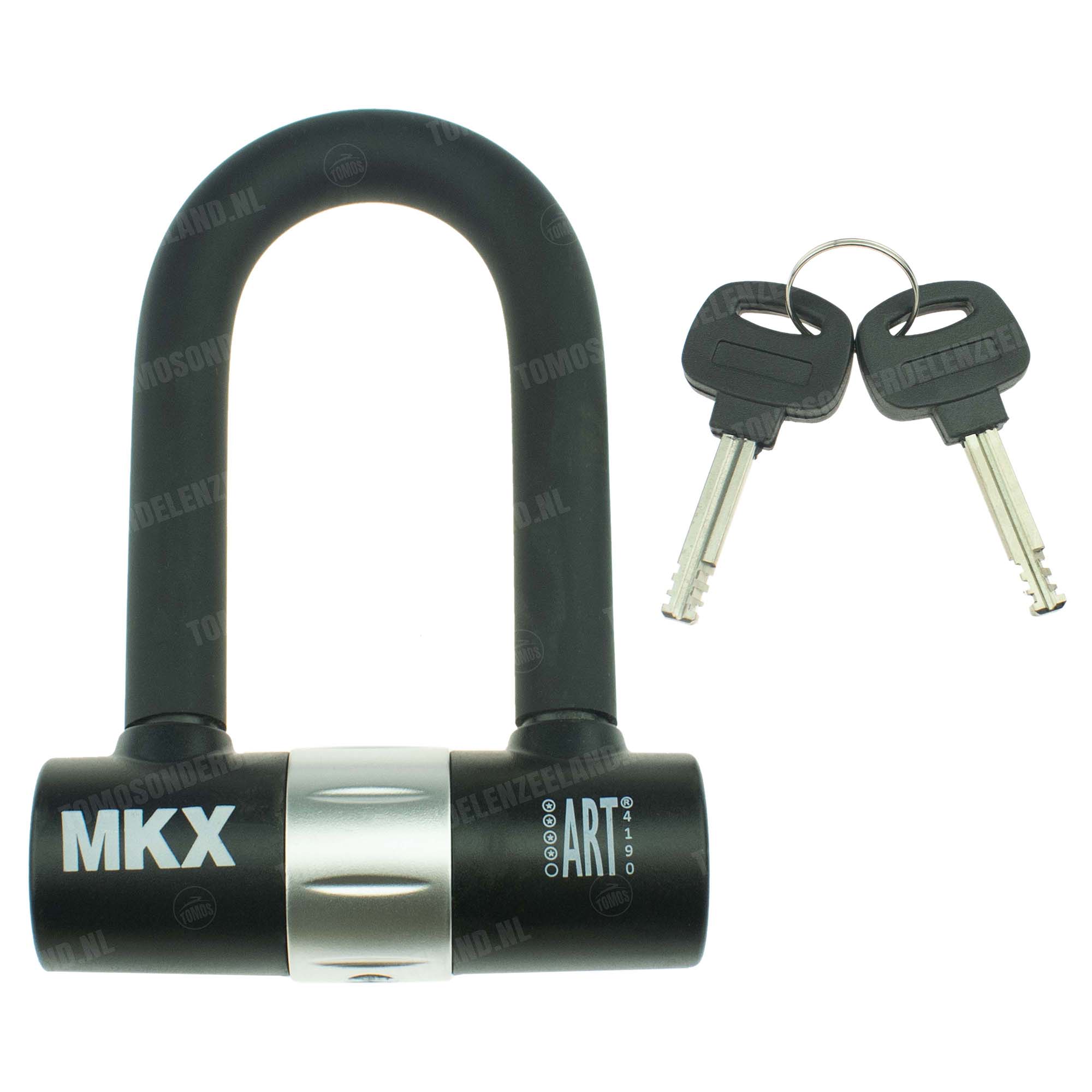 1050 Beugelslot 140x70mm ART-4 U-lock zwart (14mm dik) MKX