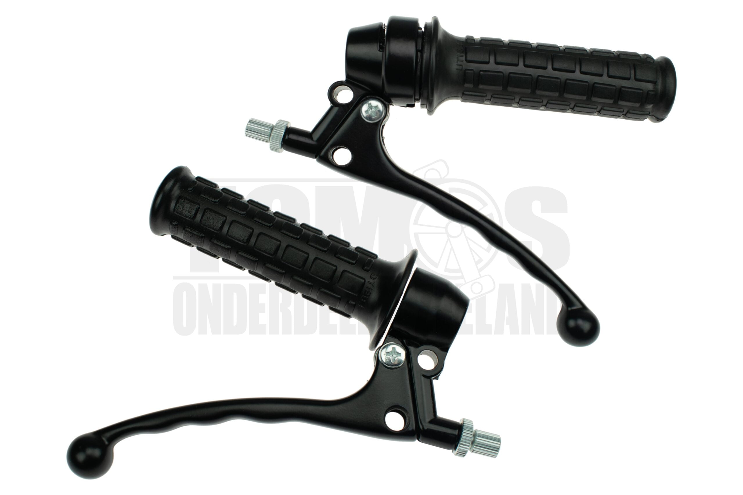 3709 Tomos Remhendel links / rechts zwart (remlicht) compleet set Lusito DMP