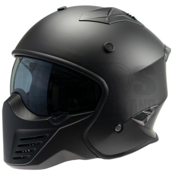 Helm Vito Integraalhelm Bruzano Predator mat zwart