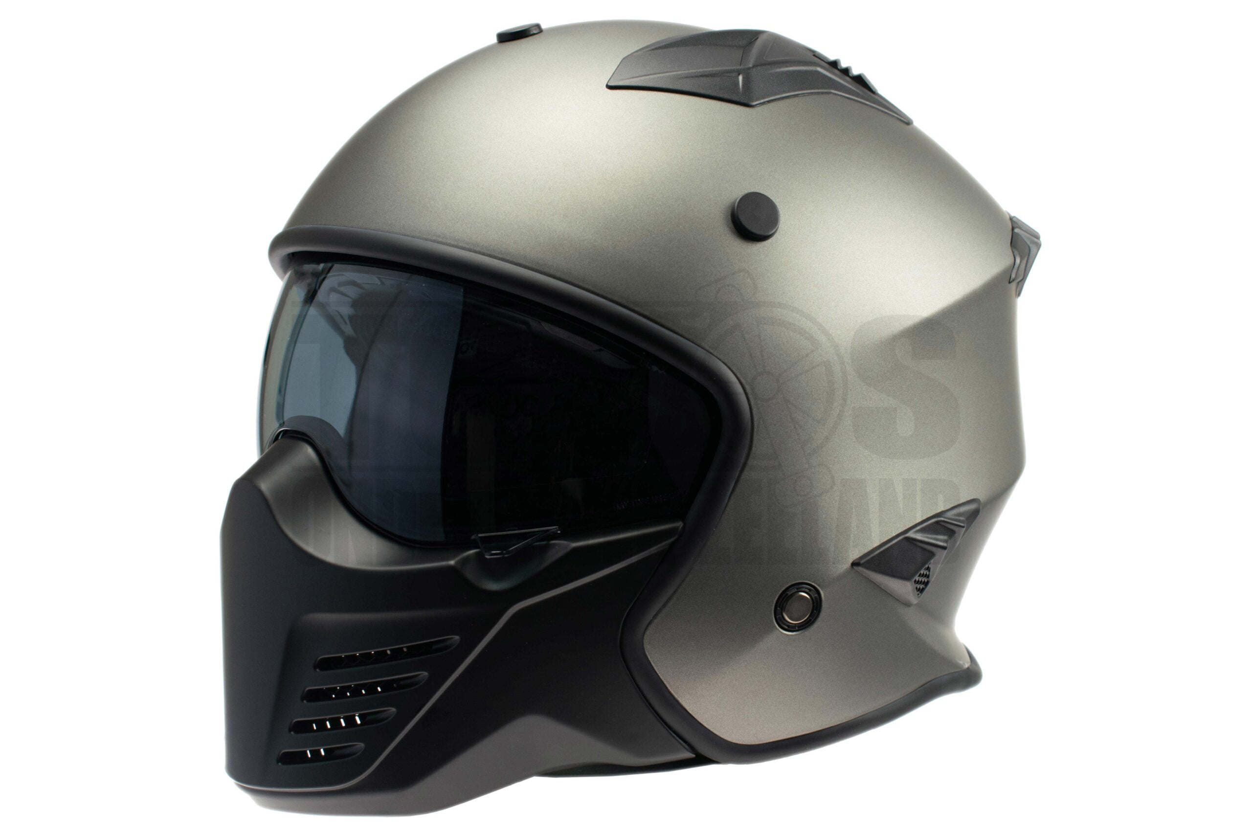 3743 Helm Vito Integraalhelm Bruzano Predator mat titanium