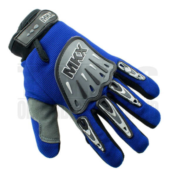 Handschoen cross blauw / zwart (diverse maten) MKX