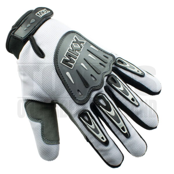 Handschoen cross wit / zwart (diverse maten) MKX