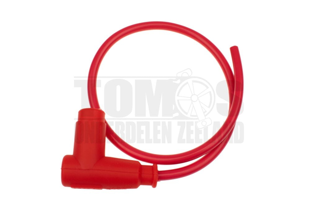 Bougiekabel 7mm met bougiedop rood ELEC