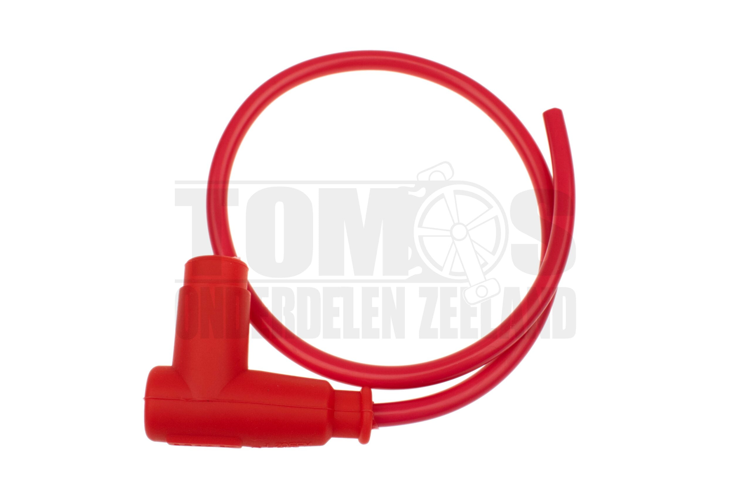 3792 Bougiekabel 7mm met bougiedop rood ELEC