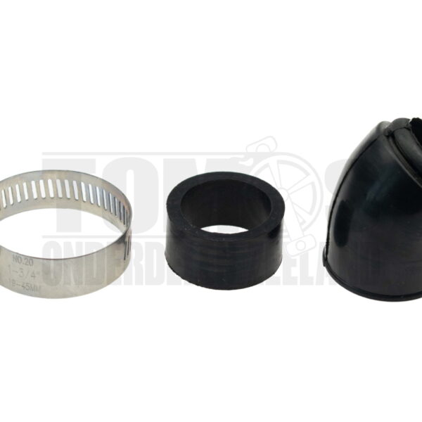 Carburateur Powerfilter aanzuigrubber 28mm / 35mm 45 graden schuin
