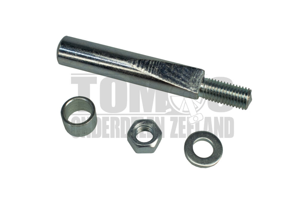 Tomos Kickstartpedaal spie + afstandsbus + moer / ring m7 compleet set