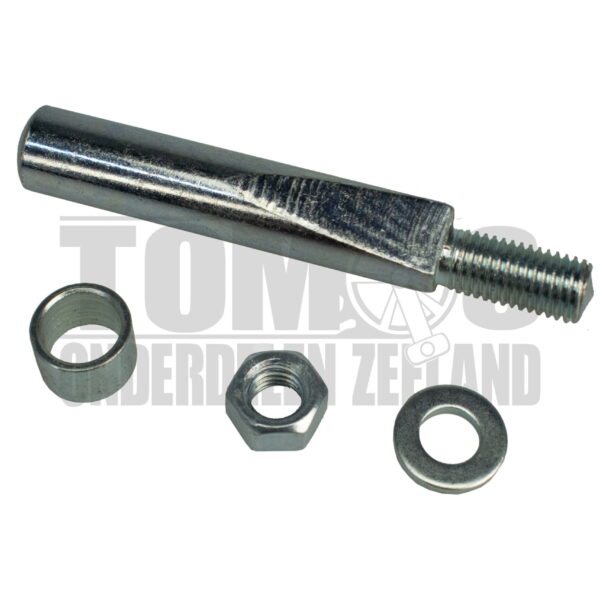 Tomos Kickstartpedaal spie + afstandsbus + moer / ring m7 compleet set