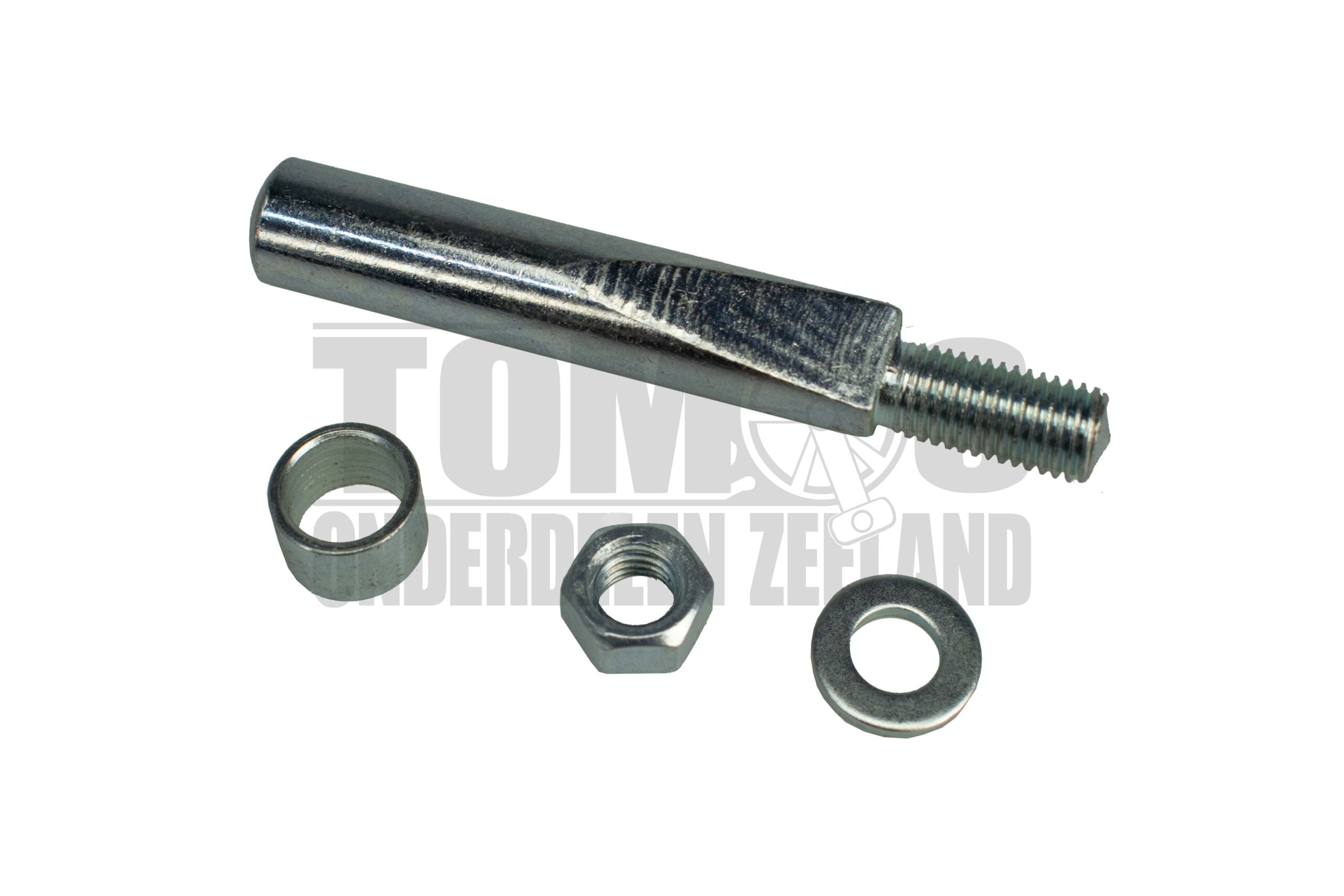 4058 Tomos Kickstartpedaal spie + afstandsbus + moer / ring m7 compleet set