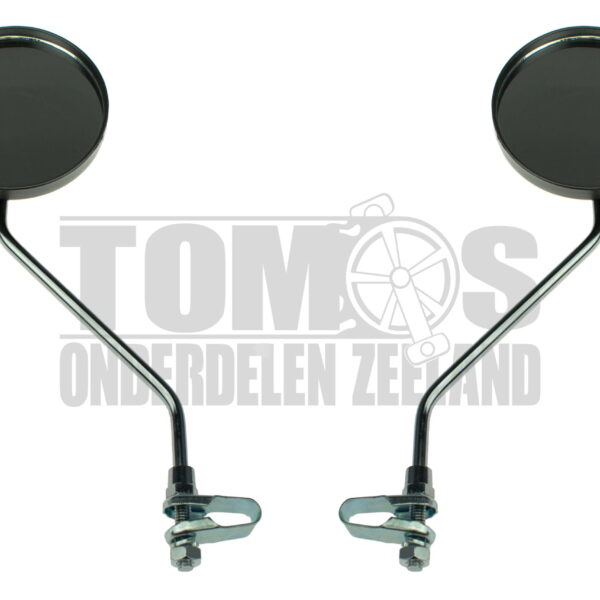 Spiegelset met klem schroef M8 chroom universeel