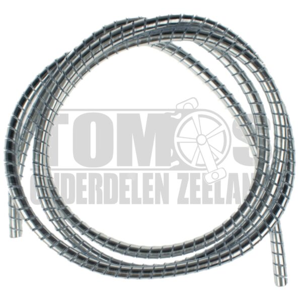 Buitenkabel chroom cover / omhulsel 150cm kabel 6mm universeel