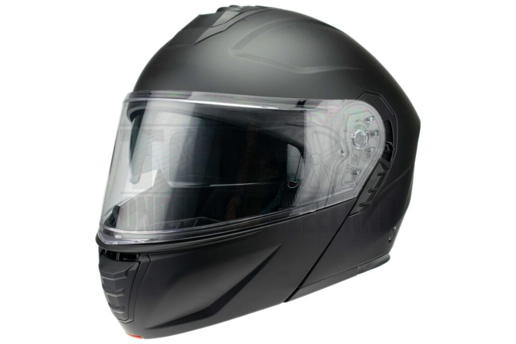 Helm Vito Systeemhelm met zonnevizier Furio mat zwart