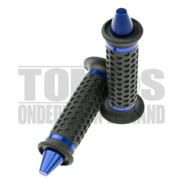 Handvatset Spike / Point zwart / blauw 22mm / 24mm