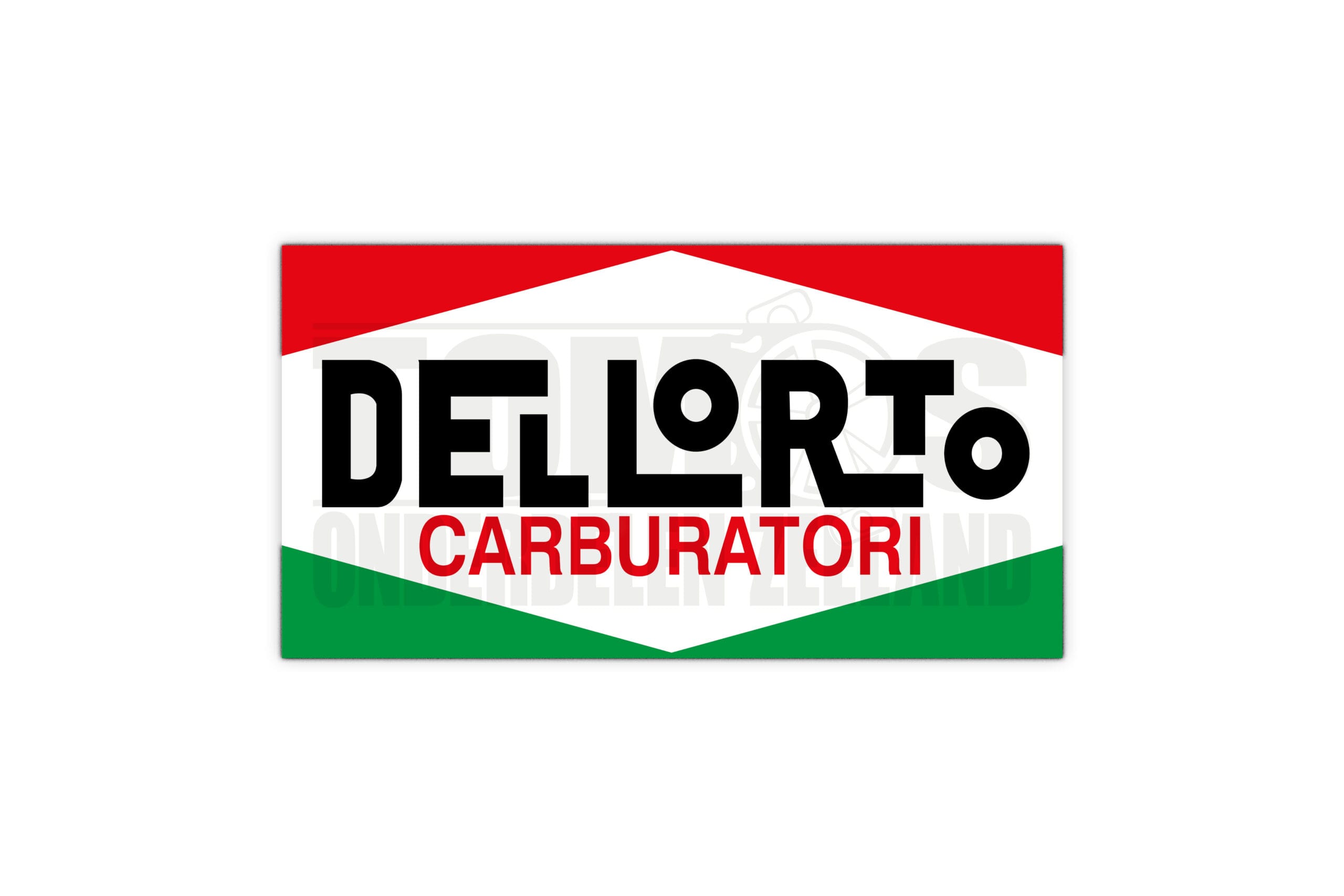 4207 Sticker Dellorto logo 10x5cm universeel