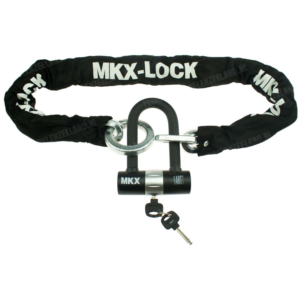 Kettingslot 120cm ART-3 U-lock / beugelslot zwart MKX