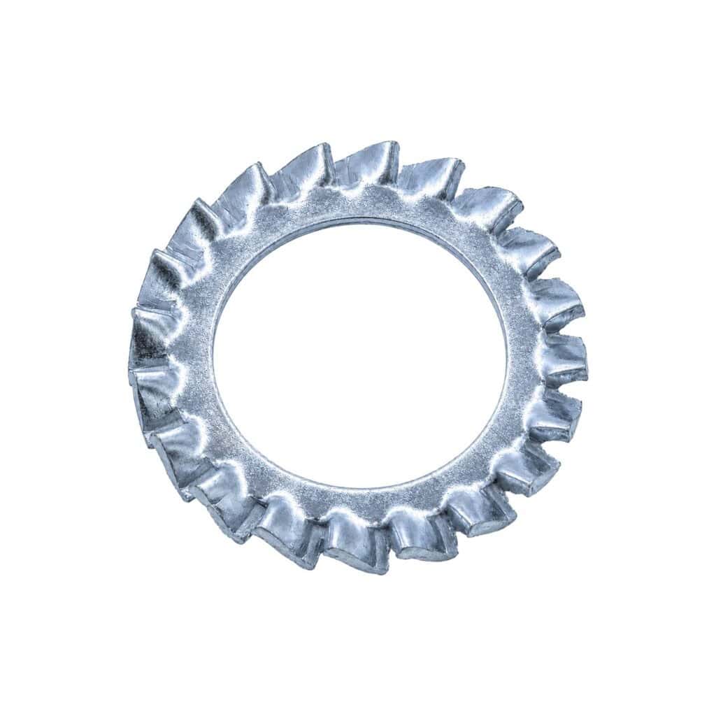 Tandveerring buitenvertanding M10 verzinkt DIN6798A