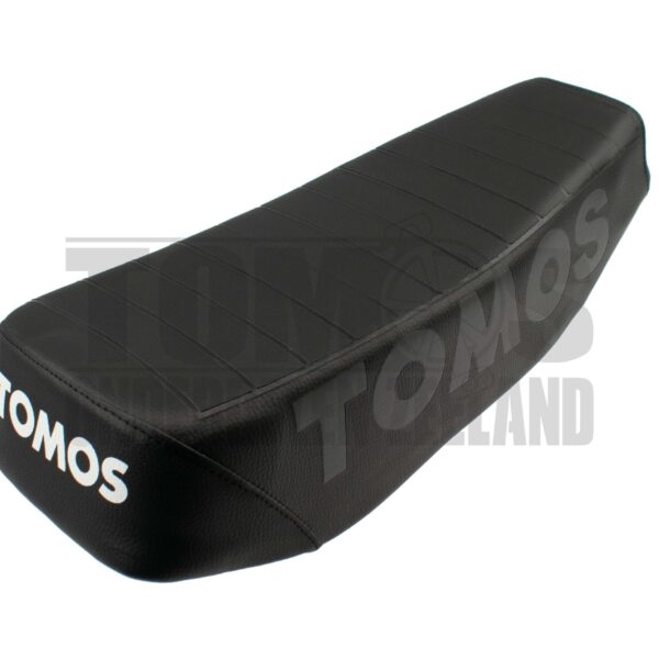 Tomos Zadel buddyseat lang met gestanst logo zwart A3 / A35 / diverse modellen