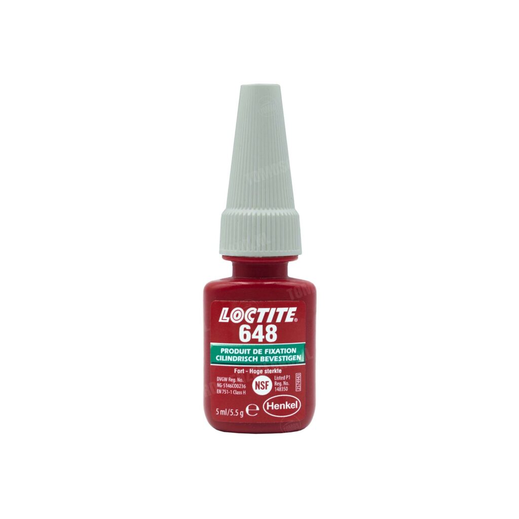 Loctite 648 schroefdraadborgmiddel groen (extreem sterk) 5ml