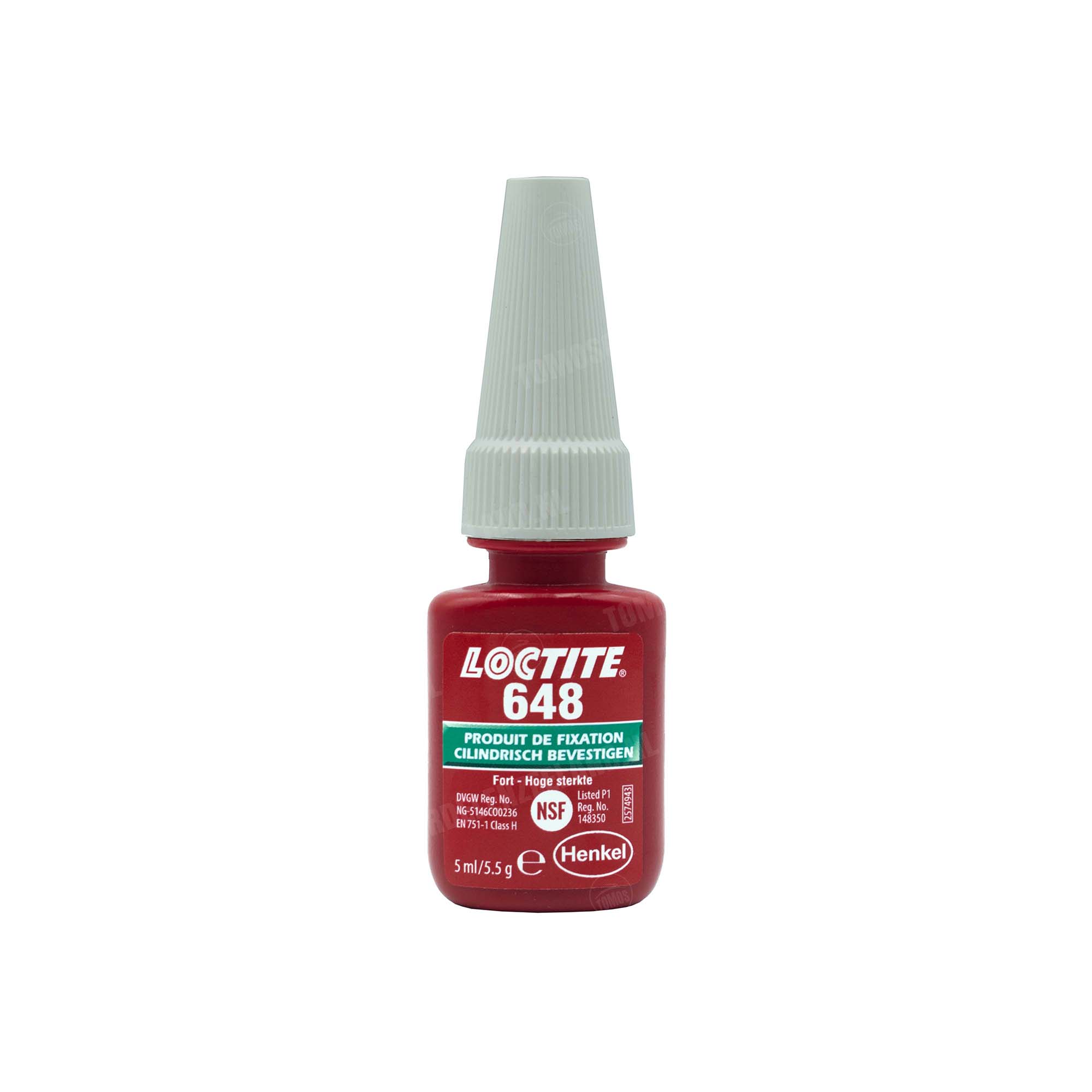 1452 Loctite 648 schroefdraadborgmiddel groen (extreem sterk) 5ml