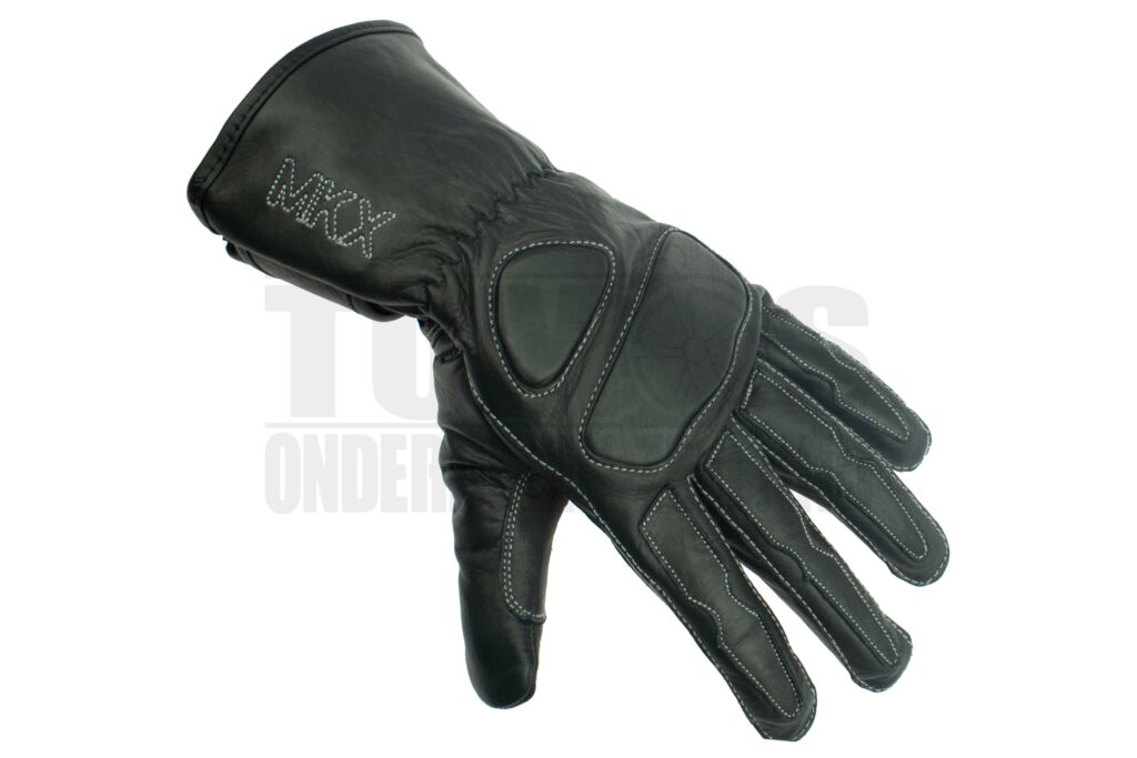 Handschoenen set Retro Leer Zwart (diverse maten) MKX