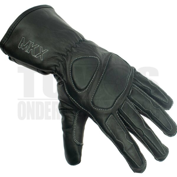 Handschoenen set Retro Leer Zwart (diverse maten) MKX