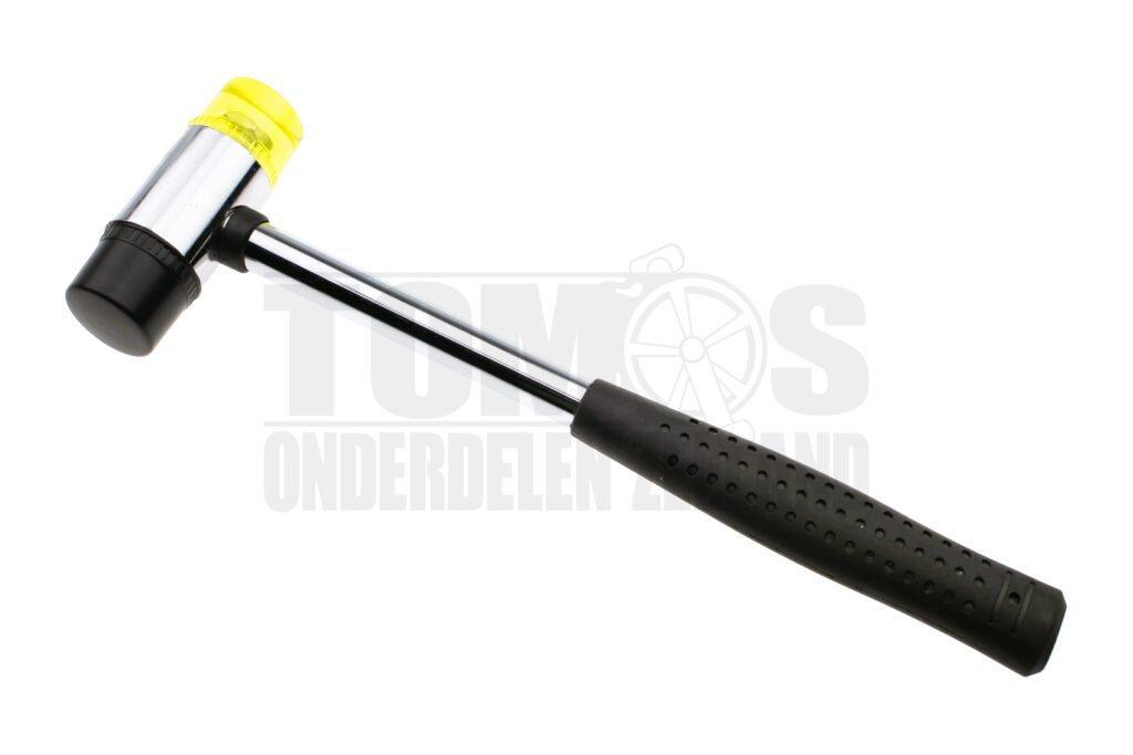 Hamer met kunststof en rubber dop 25mm