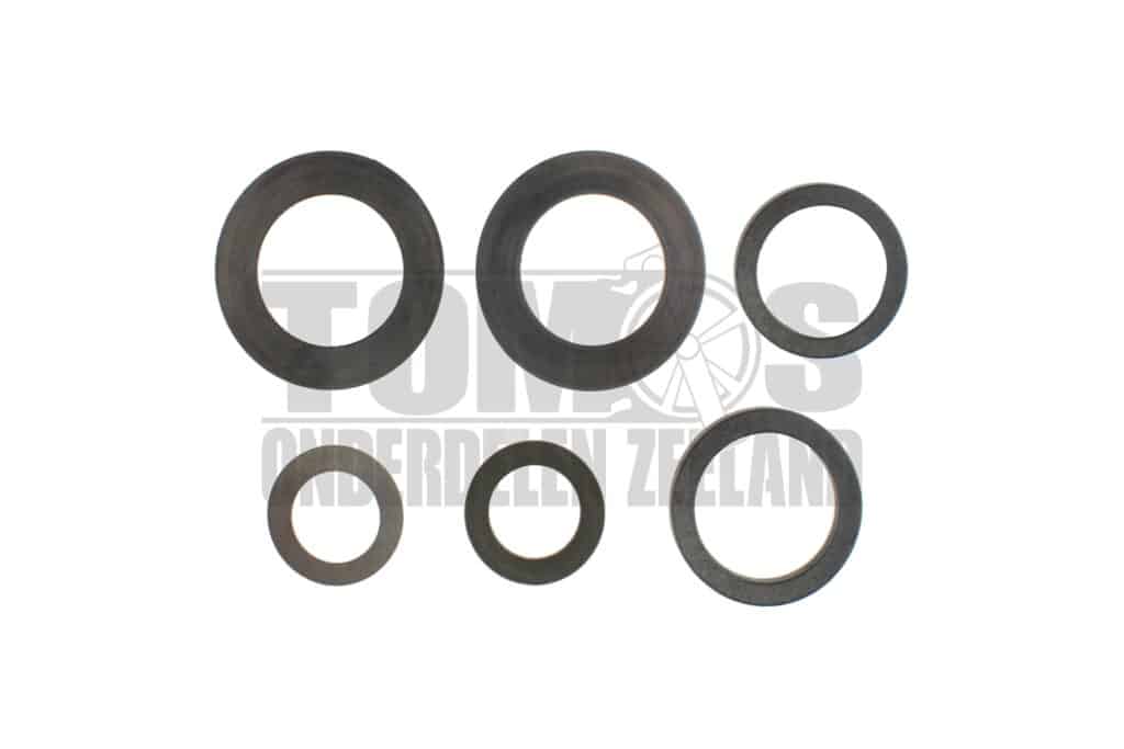 Tomos Opvulring shim compleet motorblok set 6-delig A3 / A35 / A52