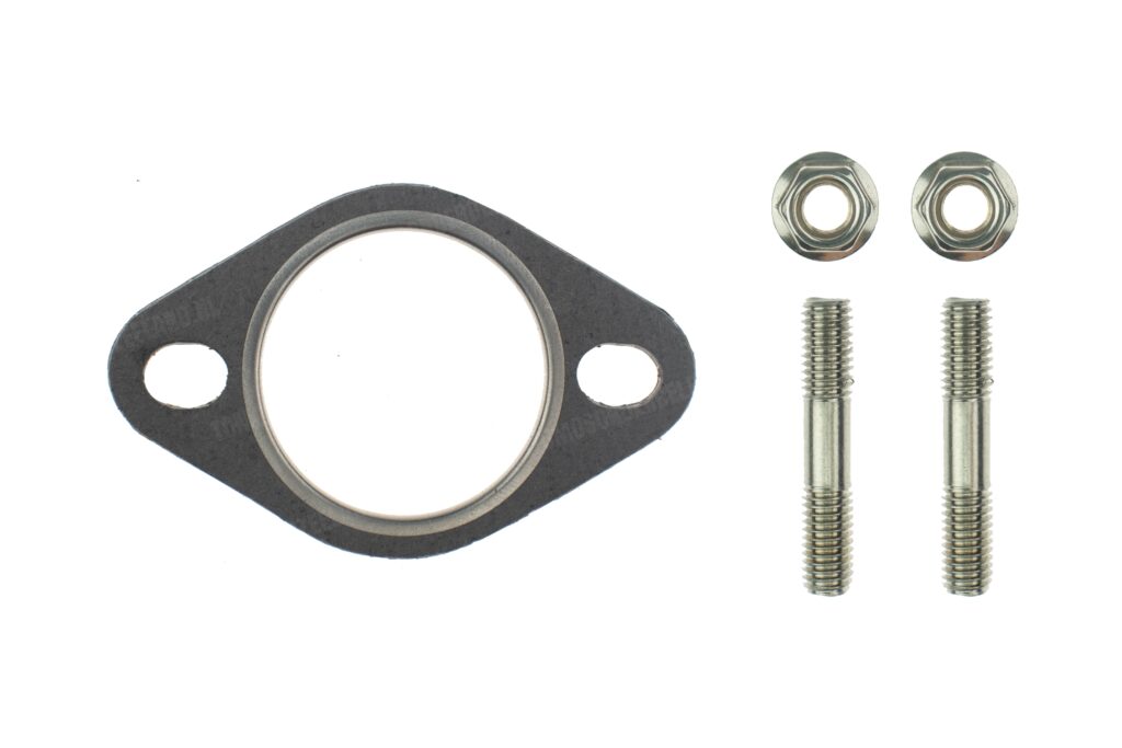 Scooter uitlaatpakking ovaal met ring 27mm inclusief M6 tapeindset met moeren DMP