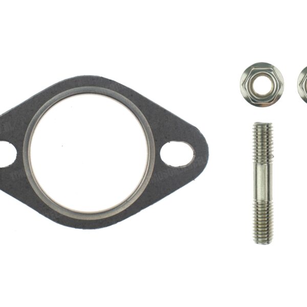 Scooter uitlaatpakking ovaal met ring 27mm inclusief M6 tapeindset met moeren DMP