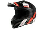 Helm Vito Crosshelm Tivoli glans zwart / rood wit