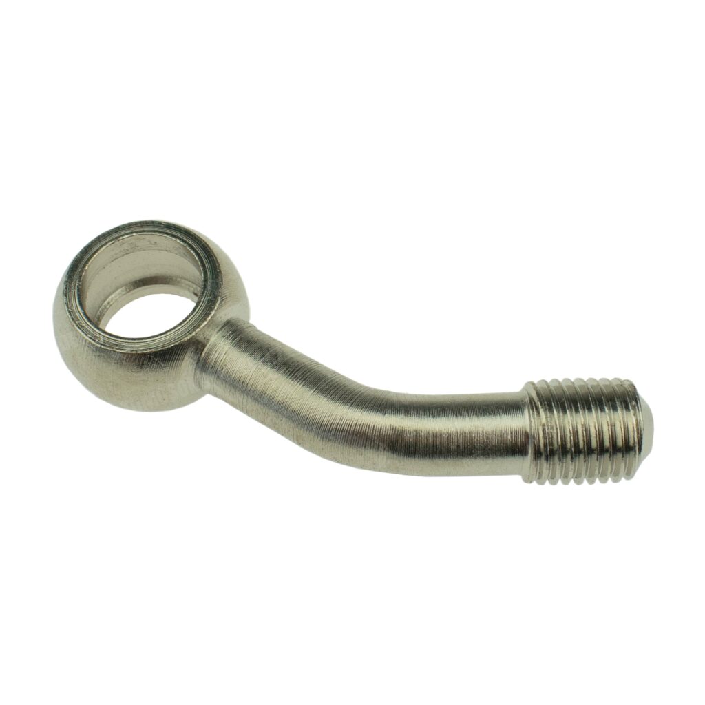 Remleiding banjobout M10x1.25 zijkant 25 graden