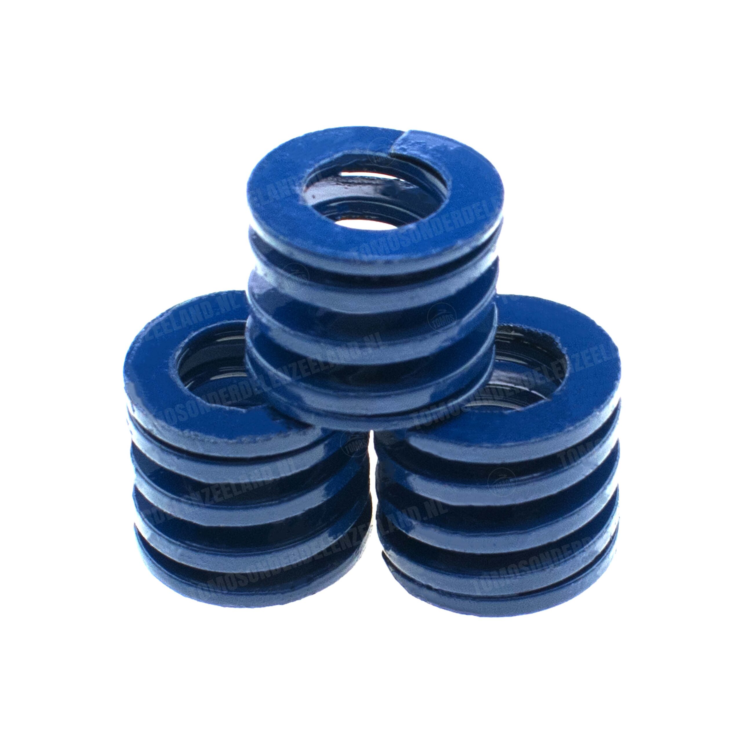 340 Tomos Koppeling 1e versnelling KTM style veren set 3-delig blauw HPP A35 / A52 / A55