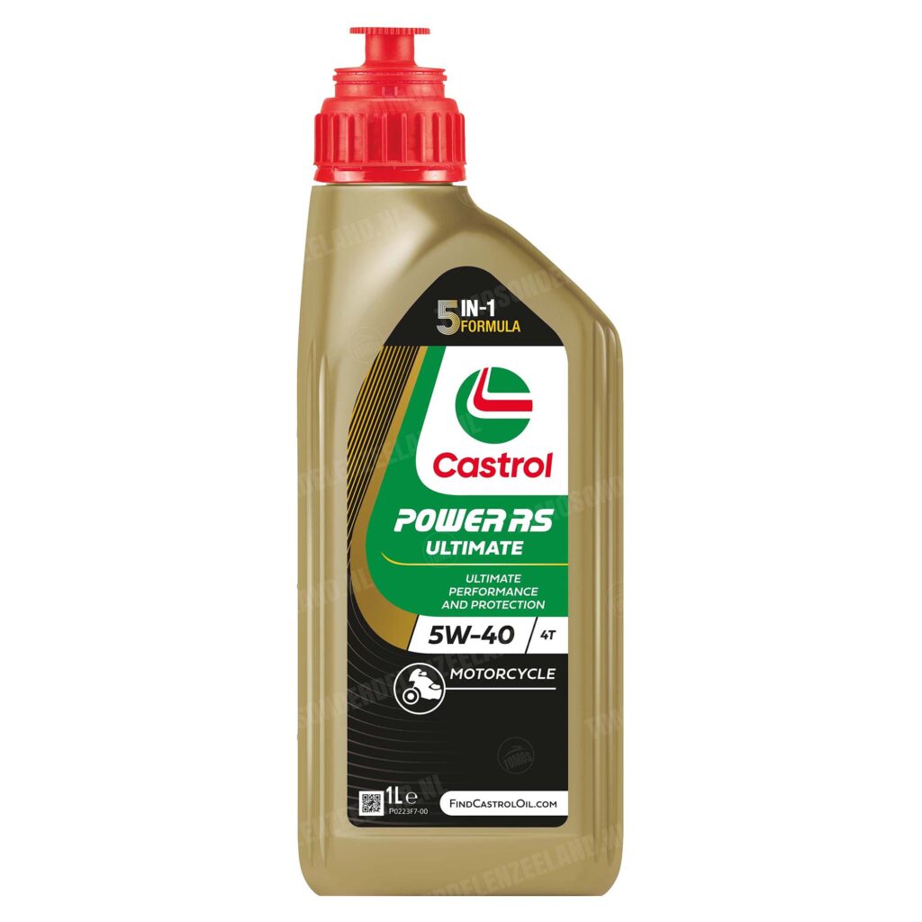 Castrol 4-takt olie power RS ultimate 5W40 1 liter (vol synthetisch)