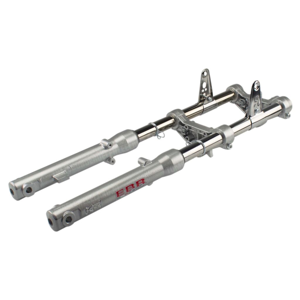 Tomos Voorvork EBR nieuw model aluminium hydraulisch zilver