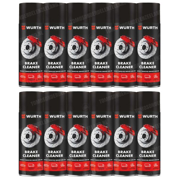 Würth Remmenreiniger brake cleaner spray 500ml 12 stuks