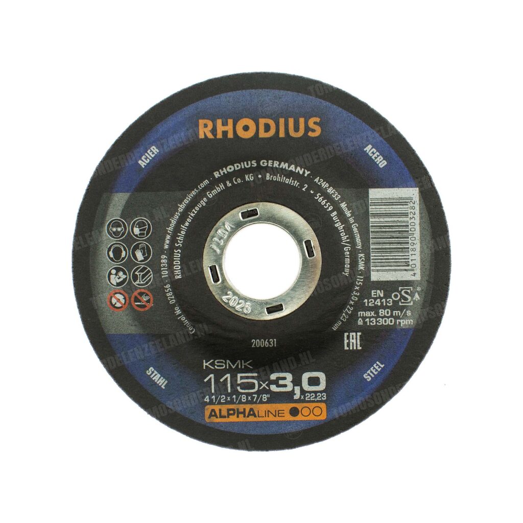 Haakse slijper Doorslijpschijf 115x3mm