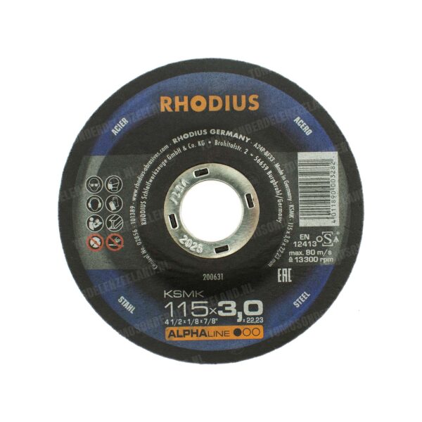 Haakse slijper Doorslijpschijf 115x3mm