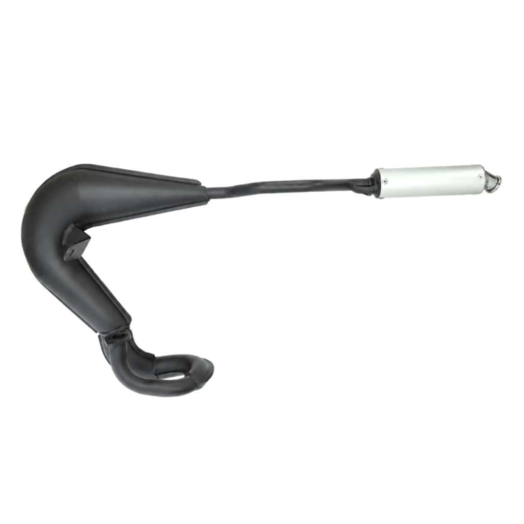 Tomos Uitlaat 25mm Tecno off road EVO zwart met aluminium demper A3 / A35 / A52
