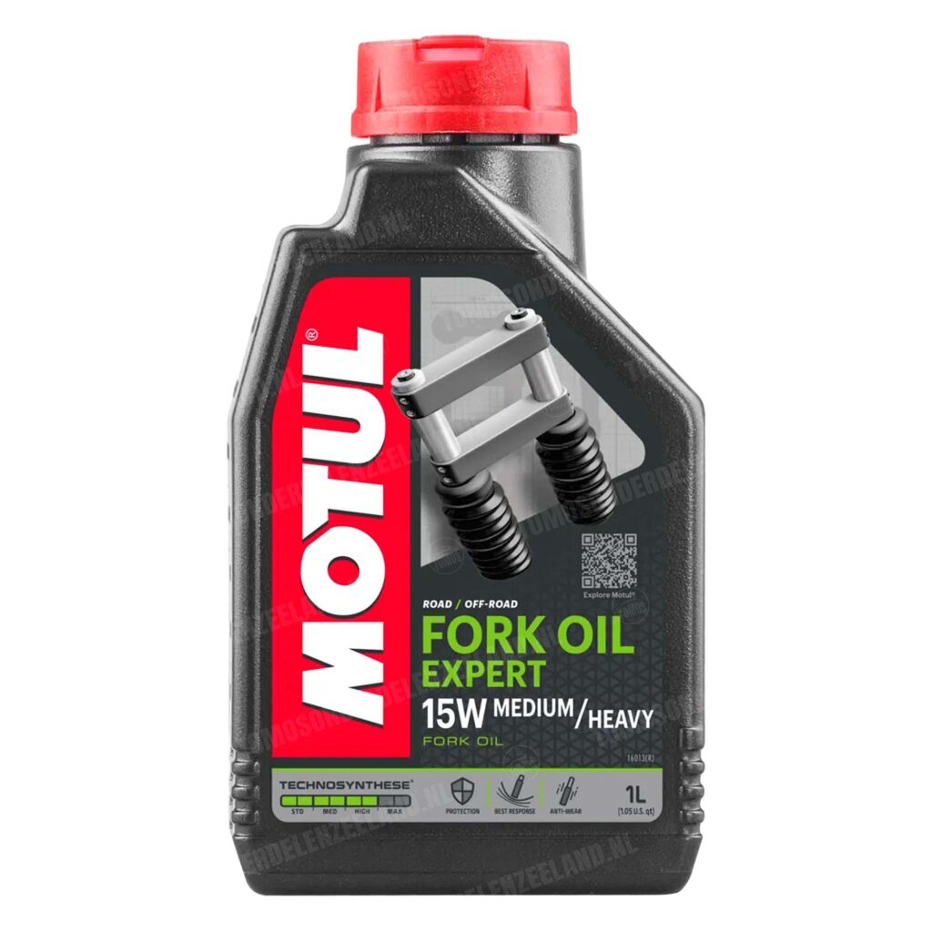 Motul Expert Line Voorvork hydraulische front fork olie SAE 15W Medium / Heavy 1 liter