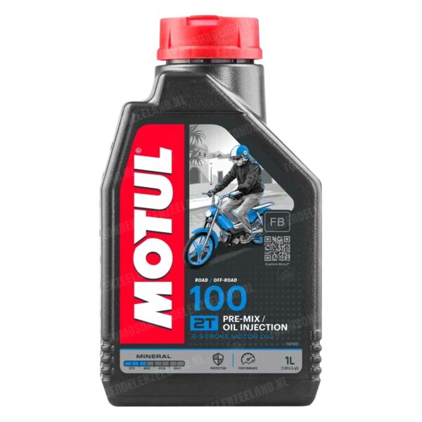 Motul 100 Off-Road / Road 2-takt Motorolie (mengsmering) 1 liter