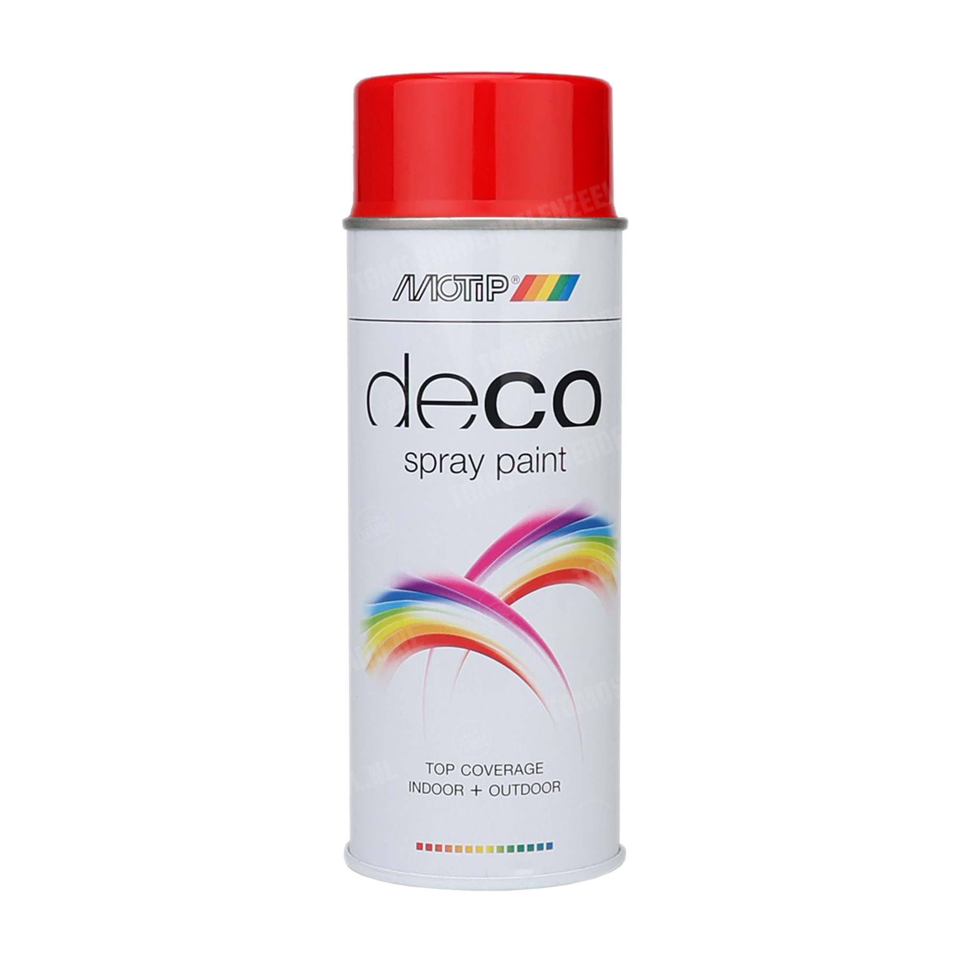 380 Motip Spuitlak Alkyd vuurood hooglans RAL 3000 deco 400ml
