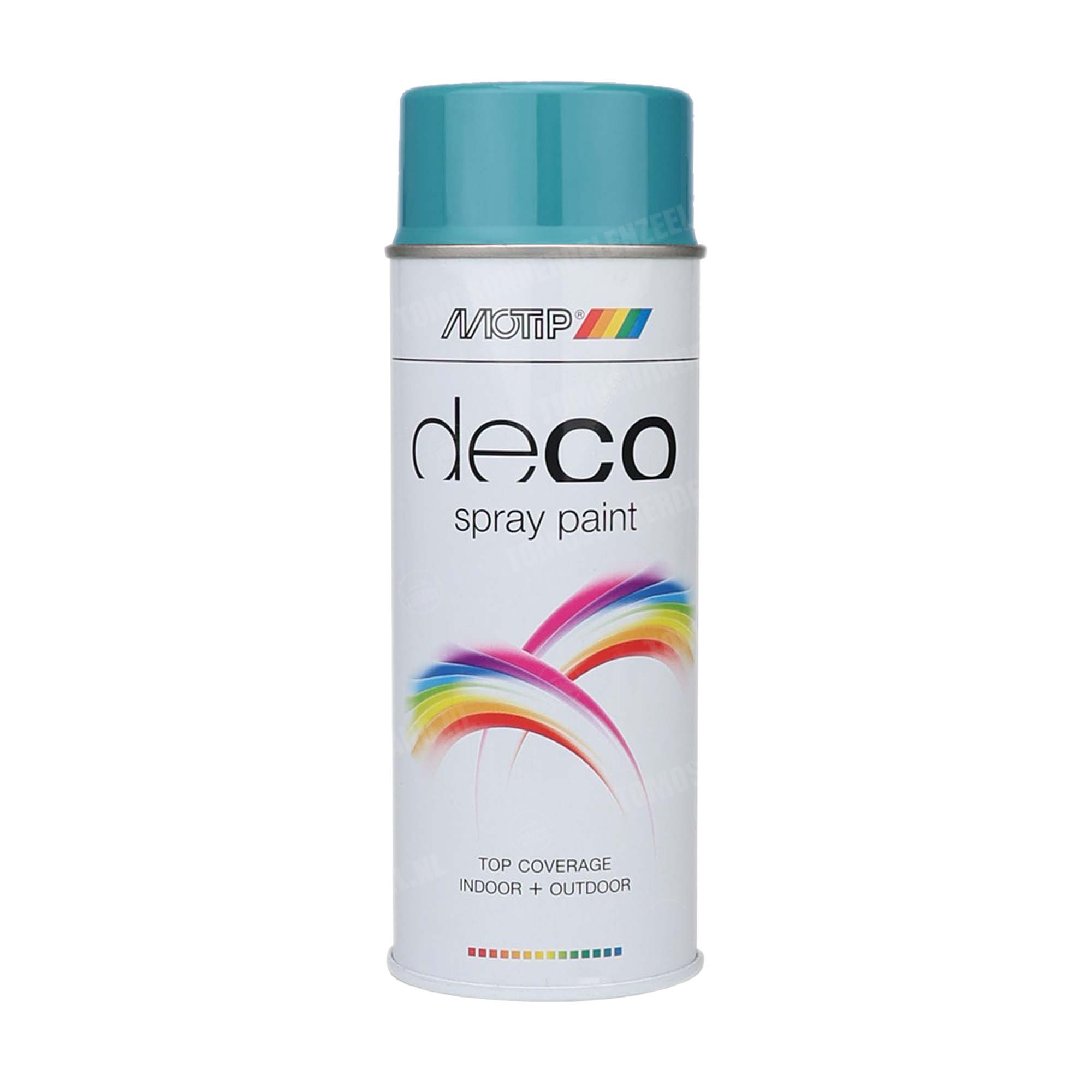 384 Motip Spuitlak Alkyd turquoise hooglans RAL 5018 deco 400ml