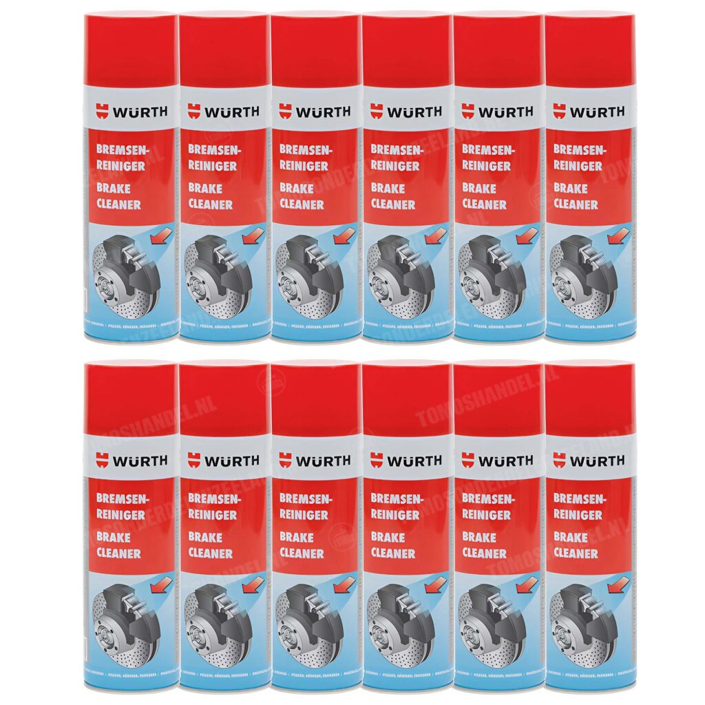 Würth Remmenreiniger brake cleaner spray 500ml 12 stuks