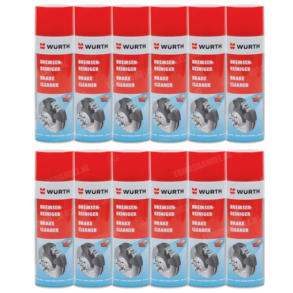 Würth Remmenreiniger brake cleaner spray 500ml 12 stuks