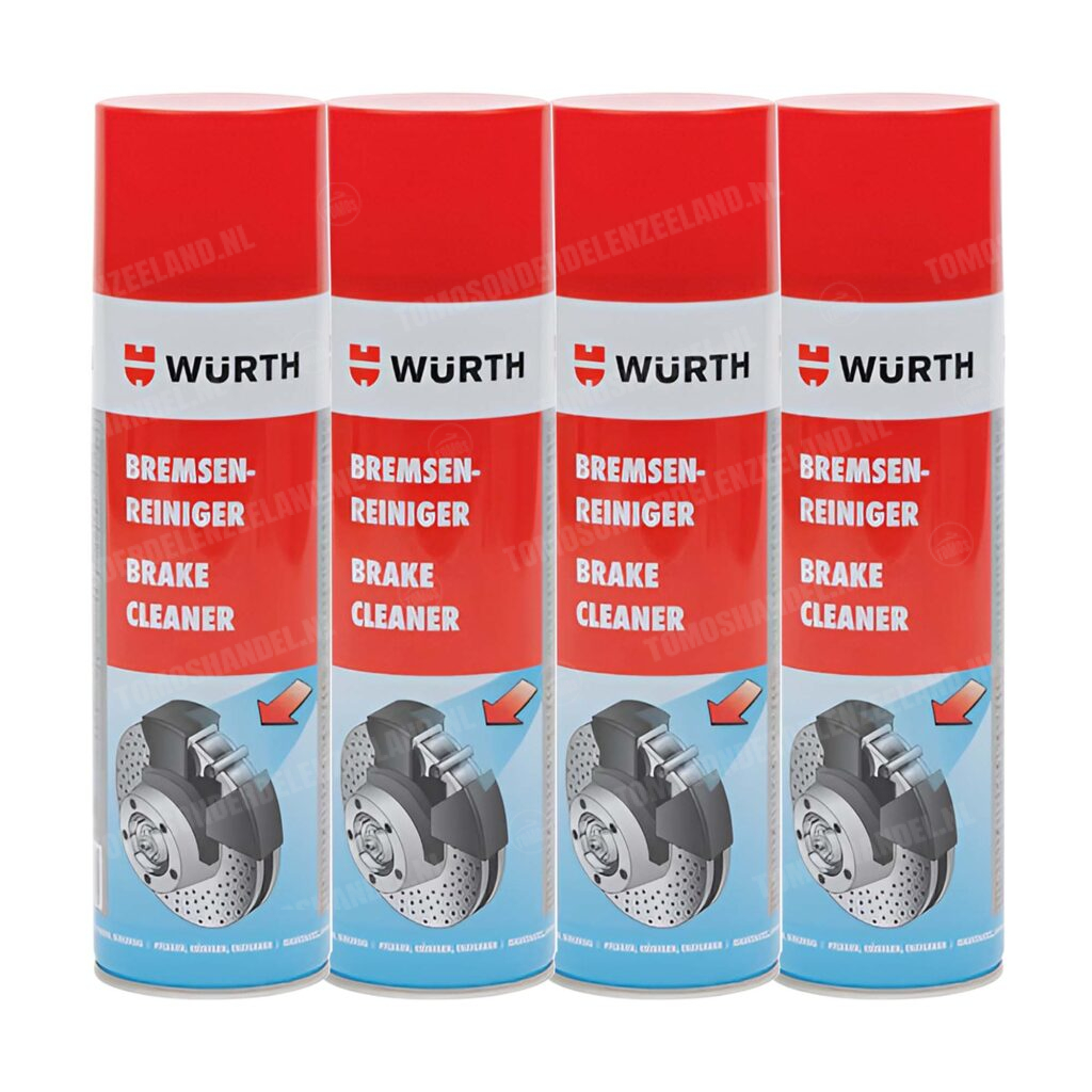 Würth Remmenreiniger brake cleaner spray 500ml 4 stuks