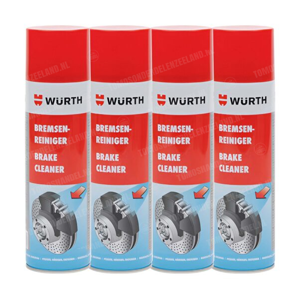 Würth Remmenreiniger brake cleaner spray 500ml 4 stuks