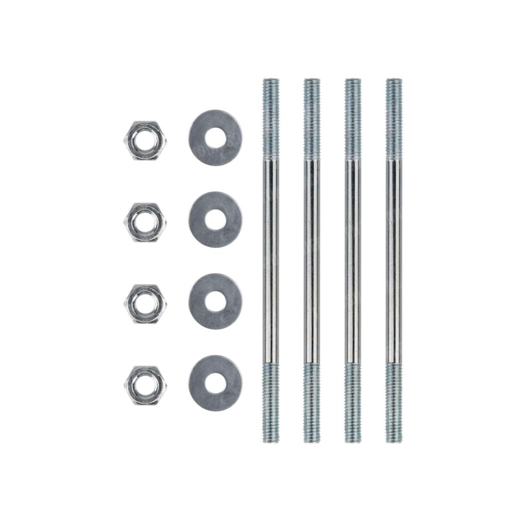 Tomos Cilindertapeind set met moeren staal M6x107mm 2L / 3L
