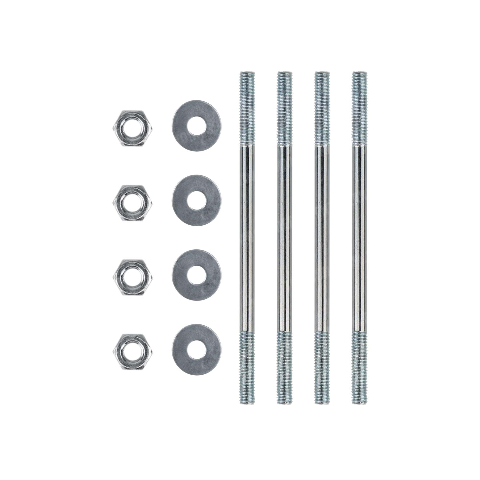 372 Tomos Cilindertapeind set met moeren staal M6x107mm 2L / 3L
