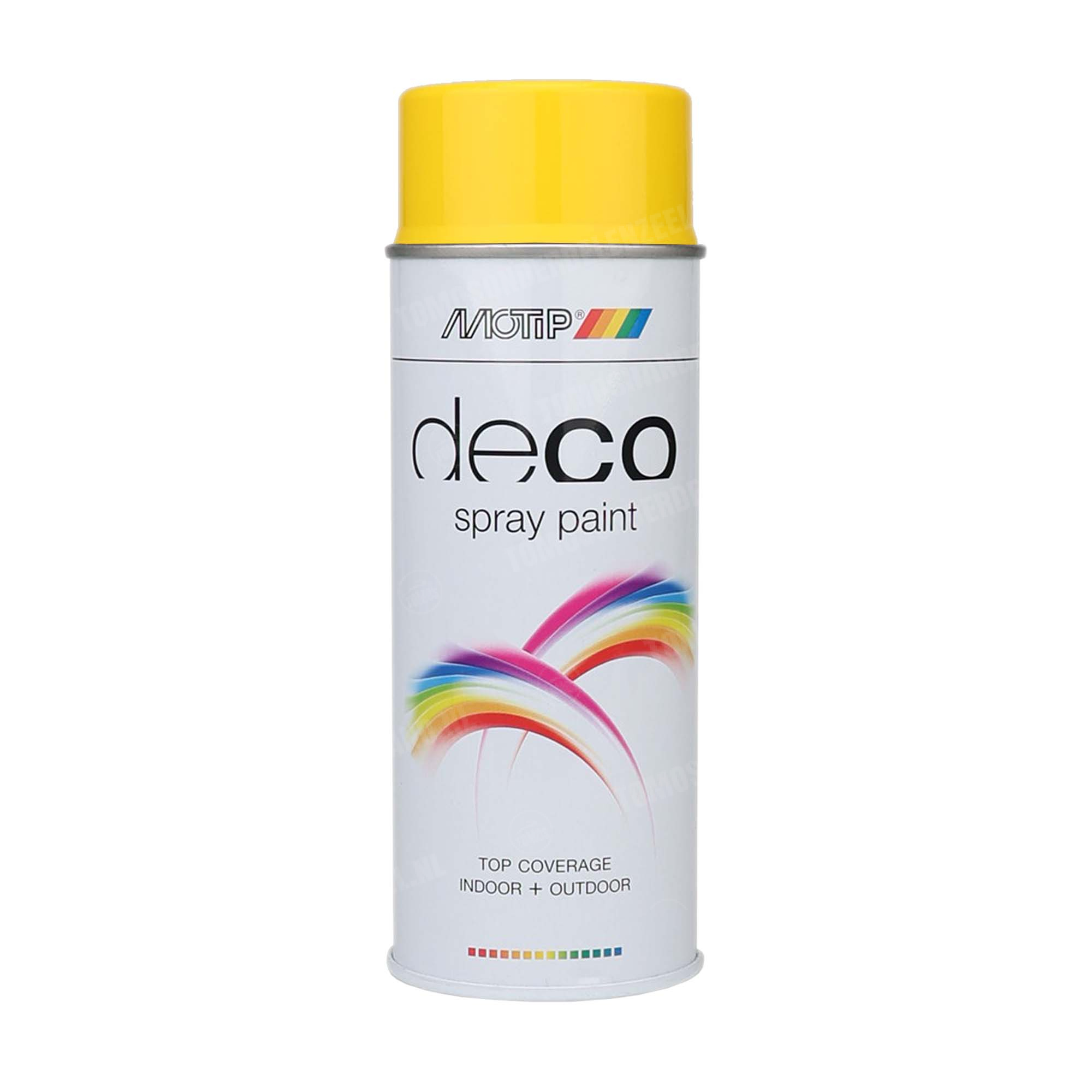 374 Motip Spuitlak Alkyd koolzaad geel hooglans RAL 1021 deco 400ml