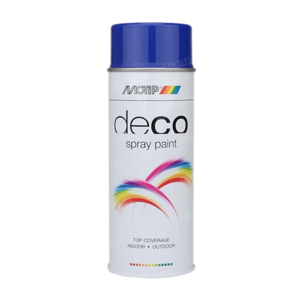 Motip Spuitlak Alkyd donker ultramarijn blauw hooglans RAL 5002 deco 400ml