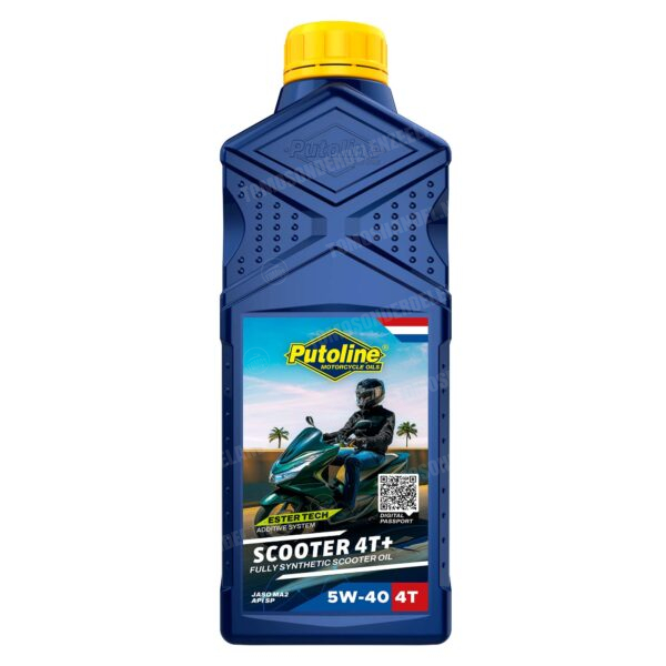Putoline 4-takt olie 5W40 Scooterolie ester tech (vol synthetisch) 1 liter
